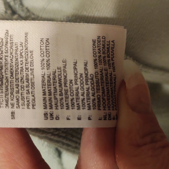 Adidas Originals Cropped Hoodie Mint Green French Terry, Trefoil Logo 3 Stripes - Picture 8 of 12